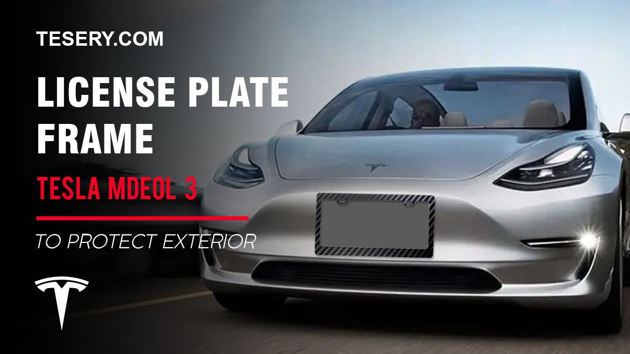 How about the Tesla license plate frame with Model 3？
