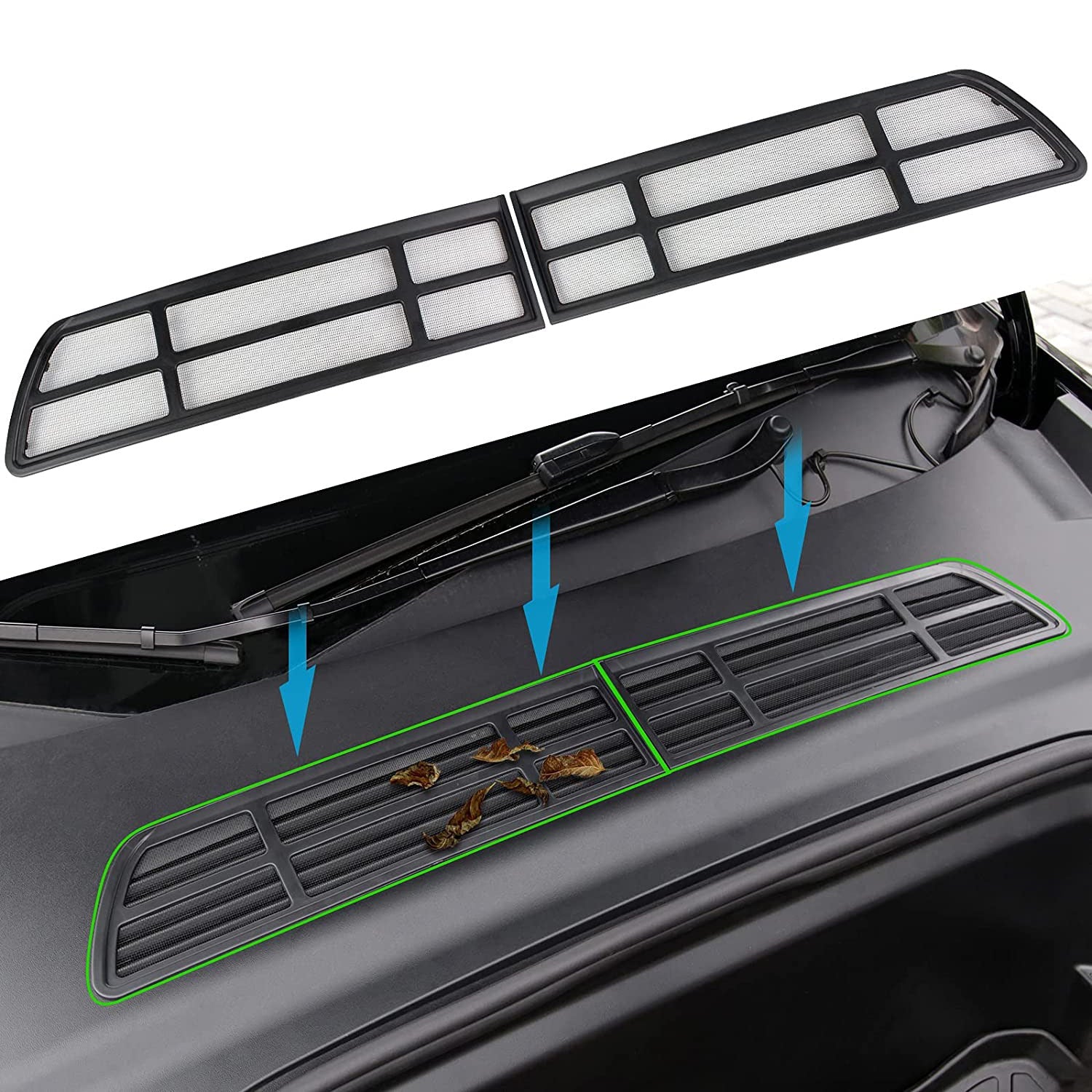 Suitable for Model 3 Underseat Air Outlet Protection Cover Air Conditioning  Air Inlet Screen Ventilation 