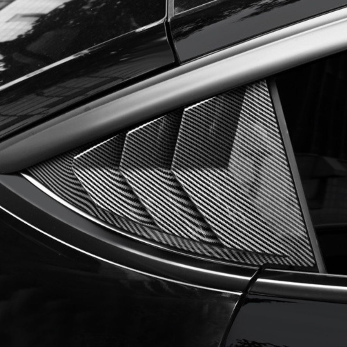 Rear Side Window Louvers Cover for Tesla Model Y | Tesery Official