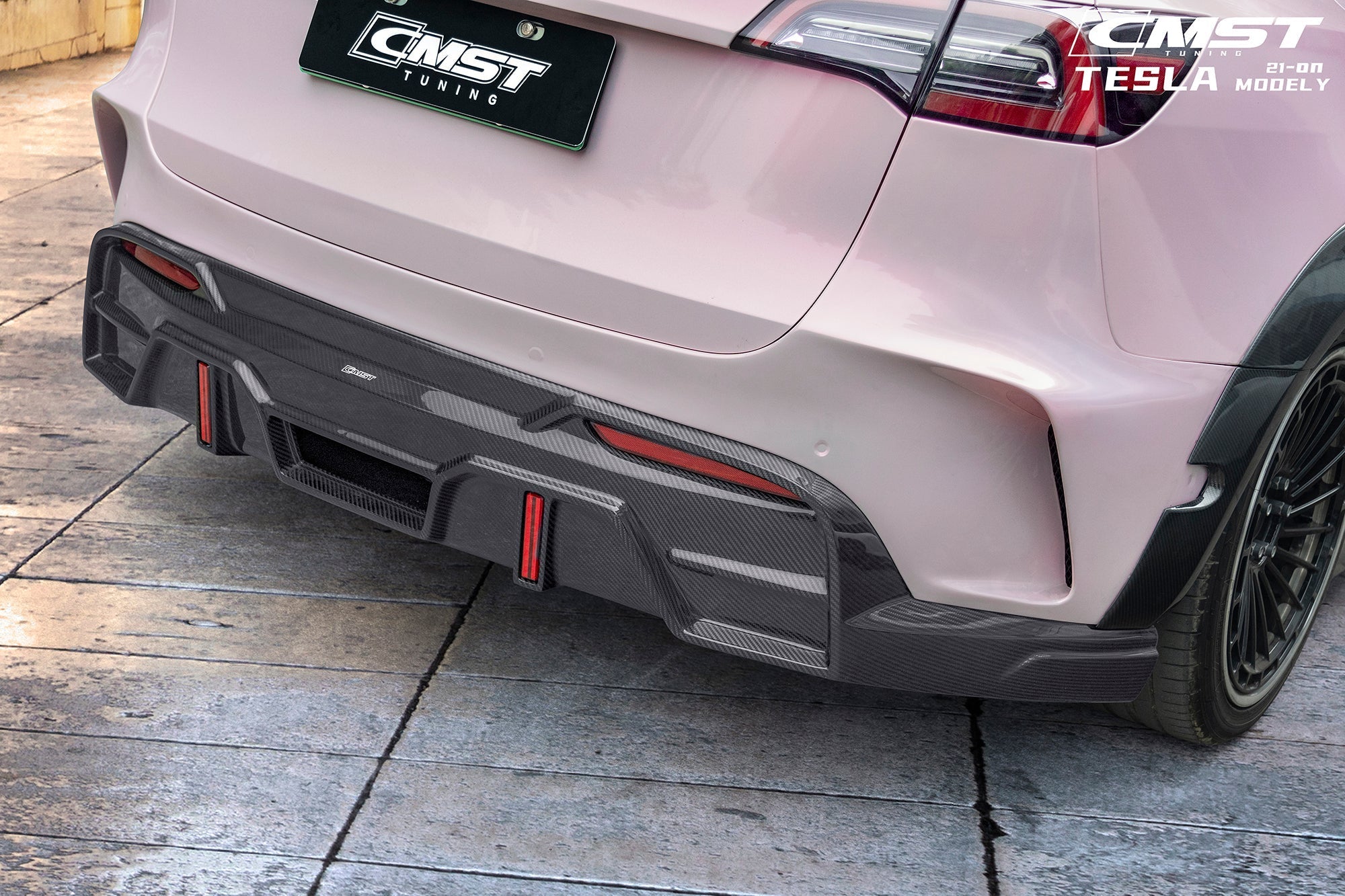 Tesla 2023 Tuning Carbon Fiber Body Kit For Tesla Model Y Rear