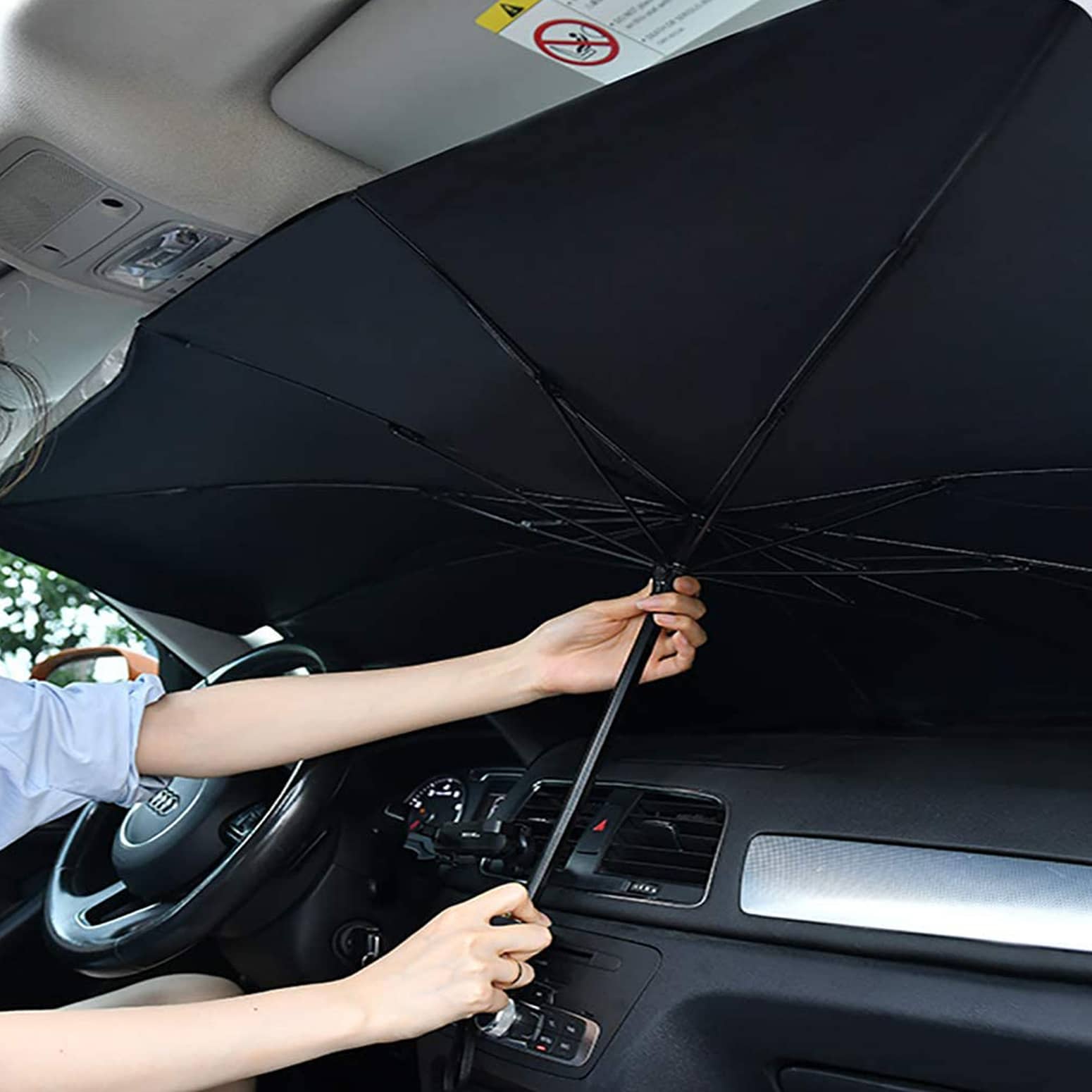Exquise Voiture Parasol Parapluie Toit en verre Windshiled Parasol pour  Tesla Modèle 3 / y / x / s Avant Arrière Anti-soleil Parasols Couverture  Net Toit Ouvrant