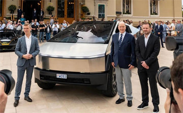 Monaco's Prince Albert II Takes the Tesla Cybertruck for a Spin at Top Marques Show - Tesery Official Store