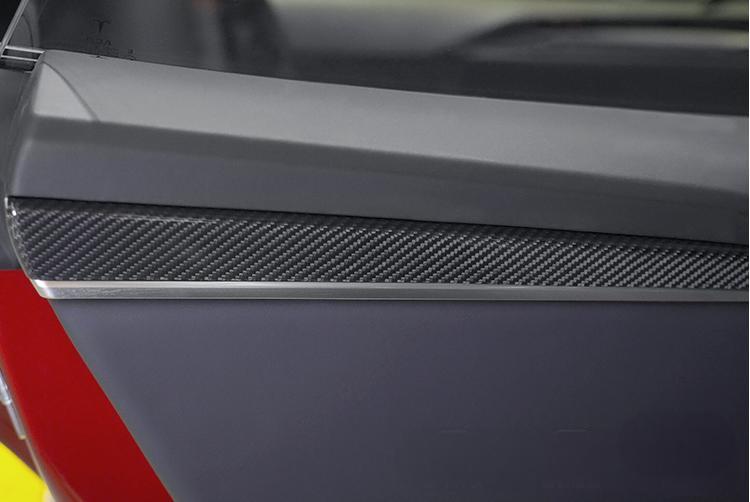 Door Trim Dry Carbon Fiber Overlay for Model S/X