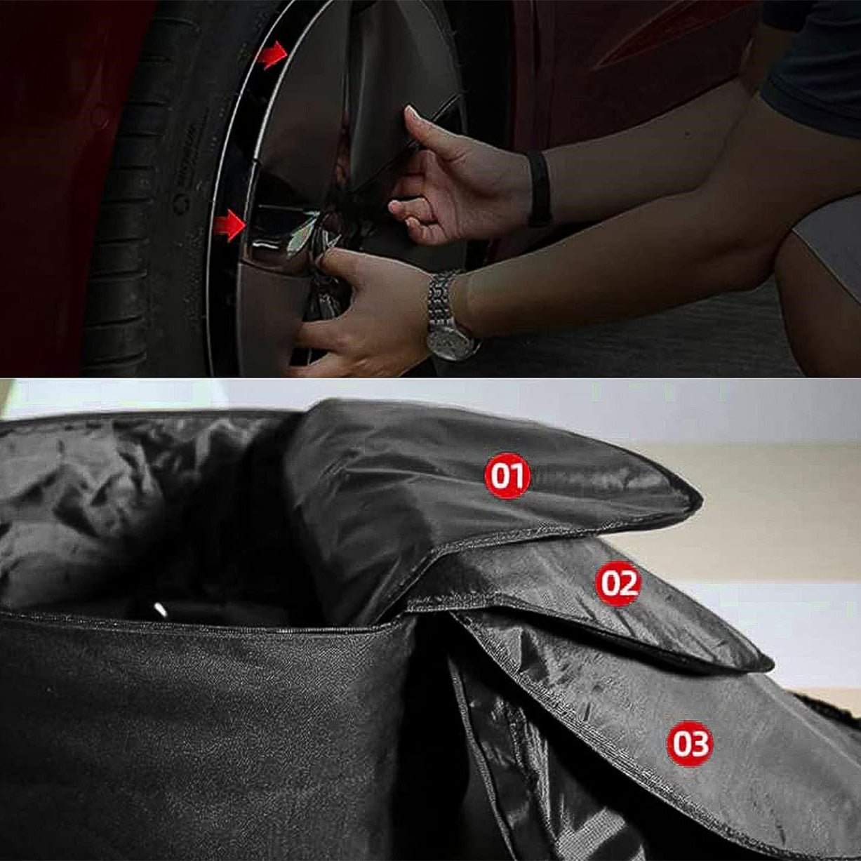 18' 19' Hub Cap Storage Bag for Tesla Model 3 & Model Y - Tesery Official Store