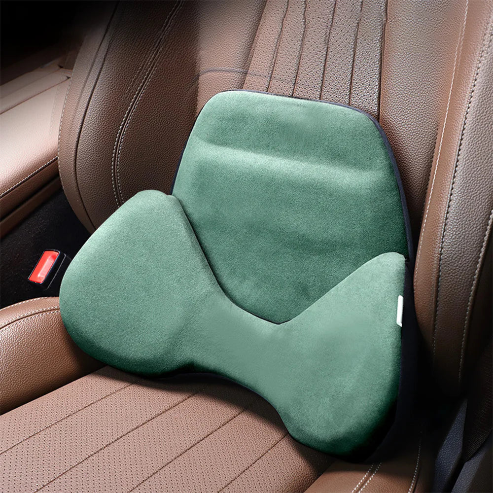 Ergonomic All Weather Alcantara Lumbar Support Pillow for Tesla