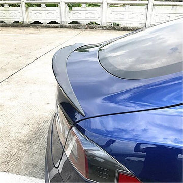 Model S Spoiler R-Style - Vera fibra di carbonio stampata