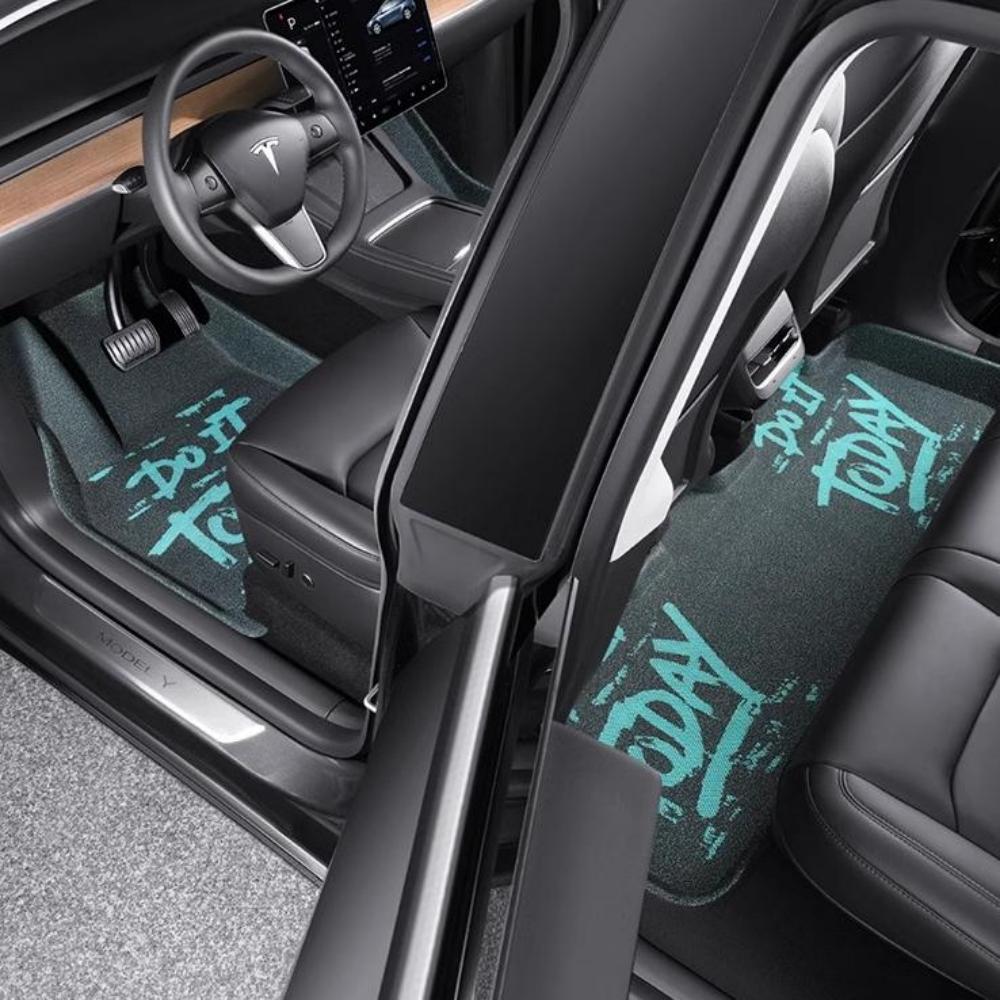 3D Velvet Floor Mats For Tesla Model 3/Y 5 - Seat - Tesery Official Store