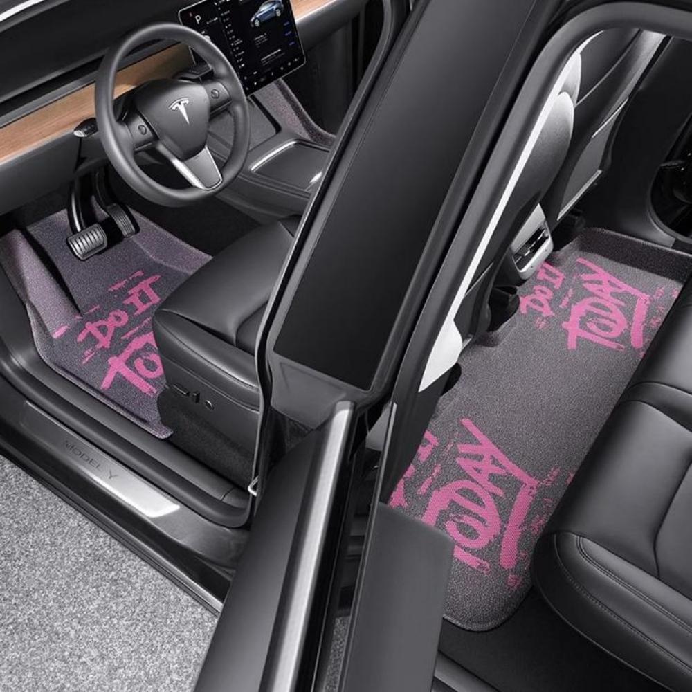 3D Velvet Floor Mats For Tesla Model 3/Y 5 - Seat - Tesery Official Store