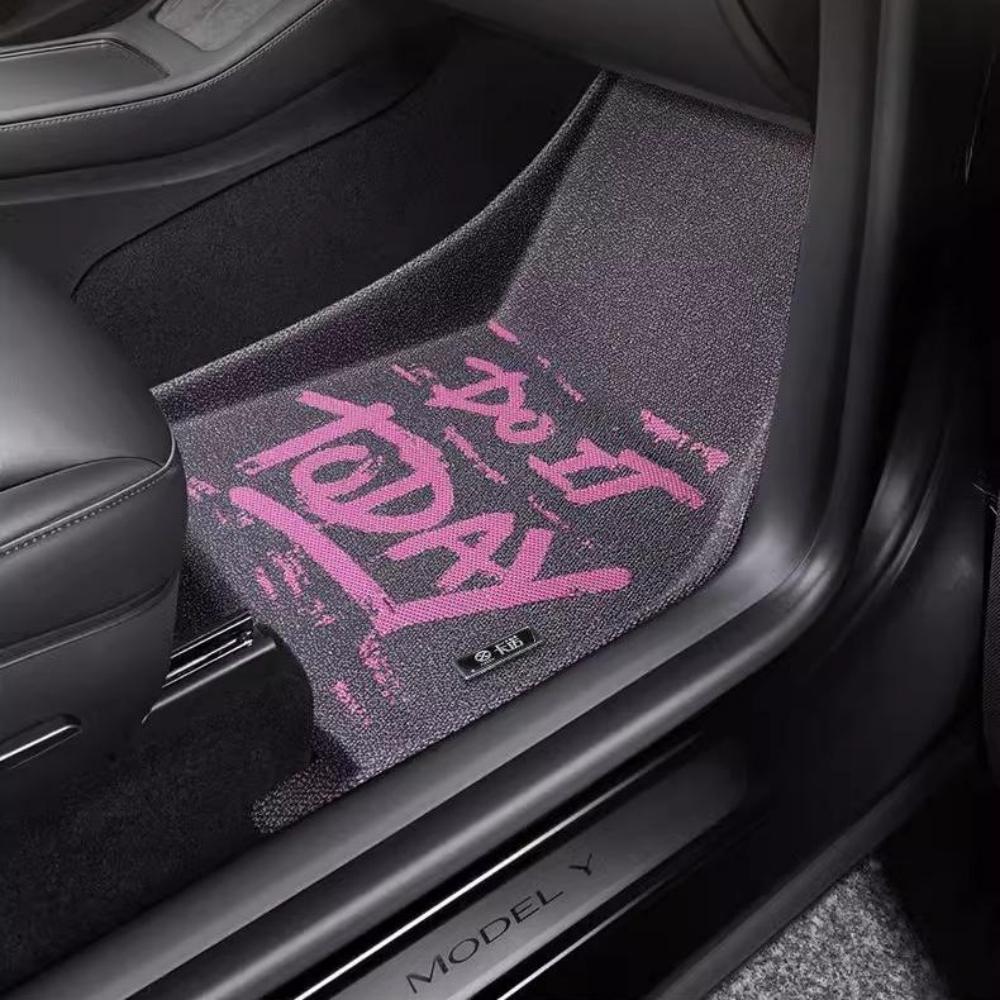 3D Velvet Floor Mats For Tesla Model 3/Y 5 - Seat - Tesery Official Store