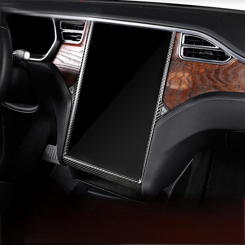 Center Display Frame Dry Carbon Fiber Overlay for Model S/X 2012-2020