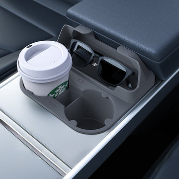 Center Console Cup Holder With Storage Organize for Model 3/Y