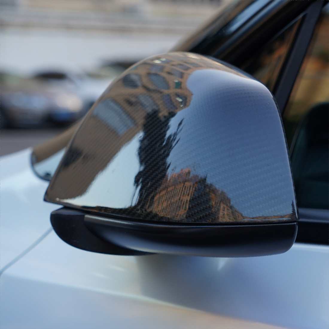 TESERY Side Mirror Cover for Tesla Model Y / 3 Highland ( OEM Style ) - Carbon Fiber Mirror Caps Exterior Mods - Tesery Official Store