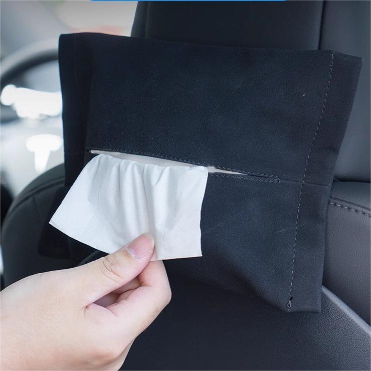 Alcantara Hidden Tissue Box for Tesla Model 3 & Model Y - Tesery Official Store