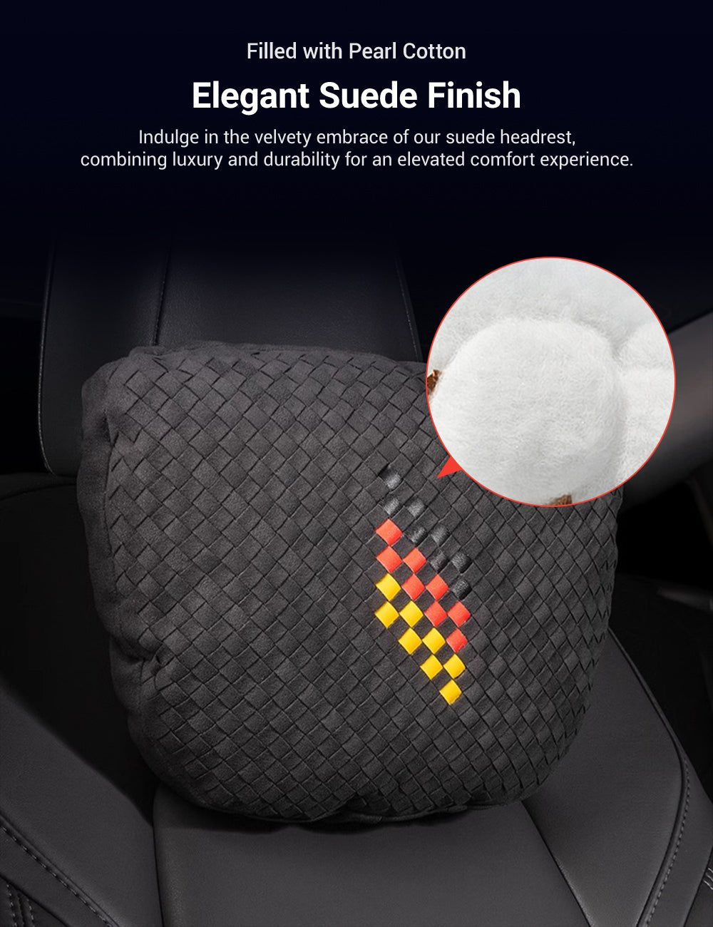 Alcantara Neck Pillow for Tesla - Tesery Official Store