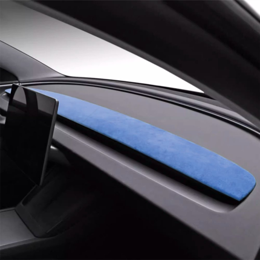 Alcantara Spliced Dash Trim for Tesla Model 3 Highland (2PCS) - Tesery Official Store