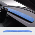 Alcantara Spliced Dash Trim for Tesla Model 3 Highland (2PCS) - Tesery Official Store