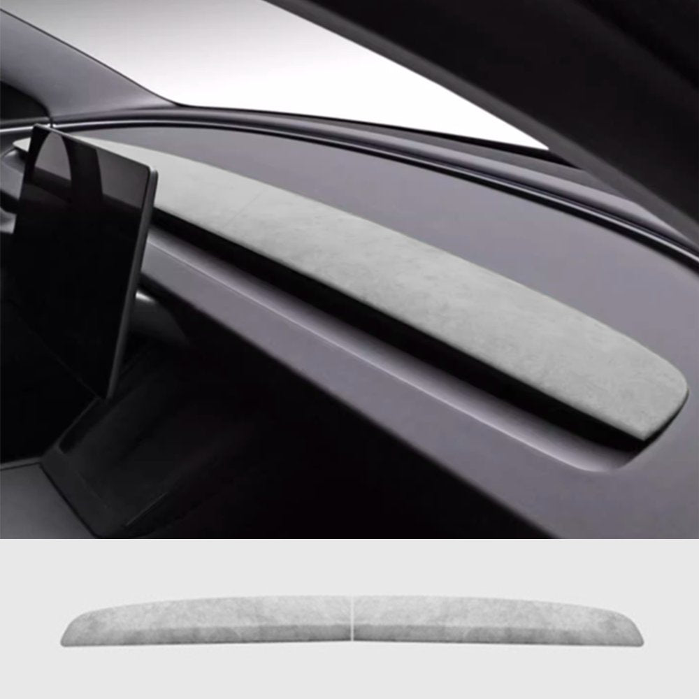 Alcantara Spliced Dash Trim for Tesla Model 3 Highland (2PCS) - Tesery Official Store