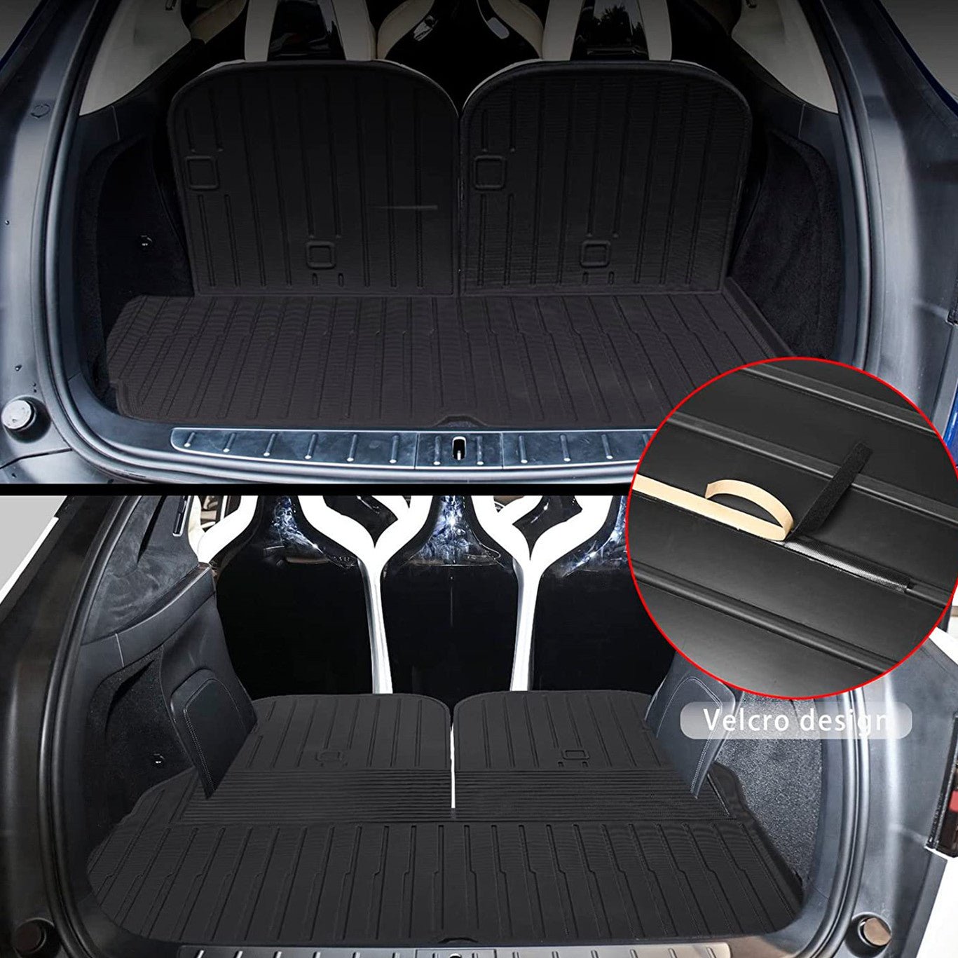 All - Weather Floor Mats for Tesla Model X 7 - Seater (Left - Hand Drive) - Tesery Official Store