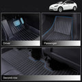 All Weather TPE Floor Mats for Tesla Model Y 7 Seats [Left Rudder] - Tesery Official Store