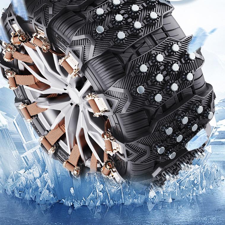 Anti - Slip Snow Chains for Tesla Model 3/Y【Style 2】 - Tesery Official Store