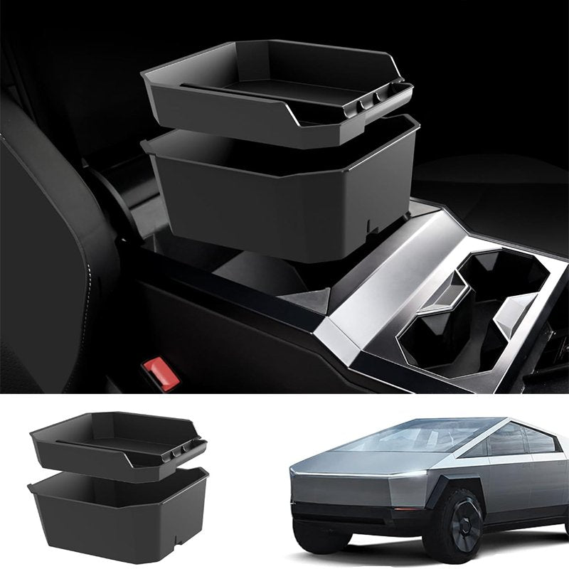 Armrest Storage Box - Double Layer for Tesla Cybertruck - Tesery Official Store