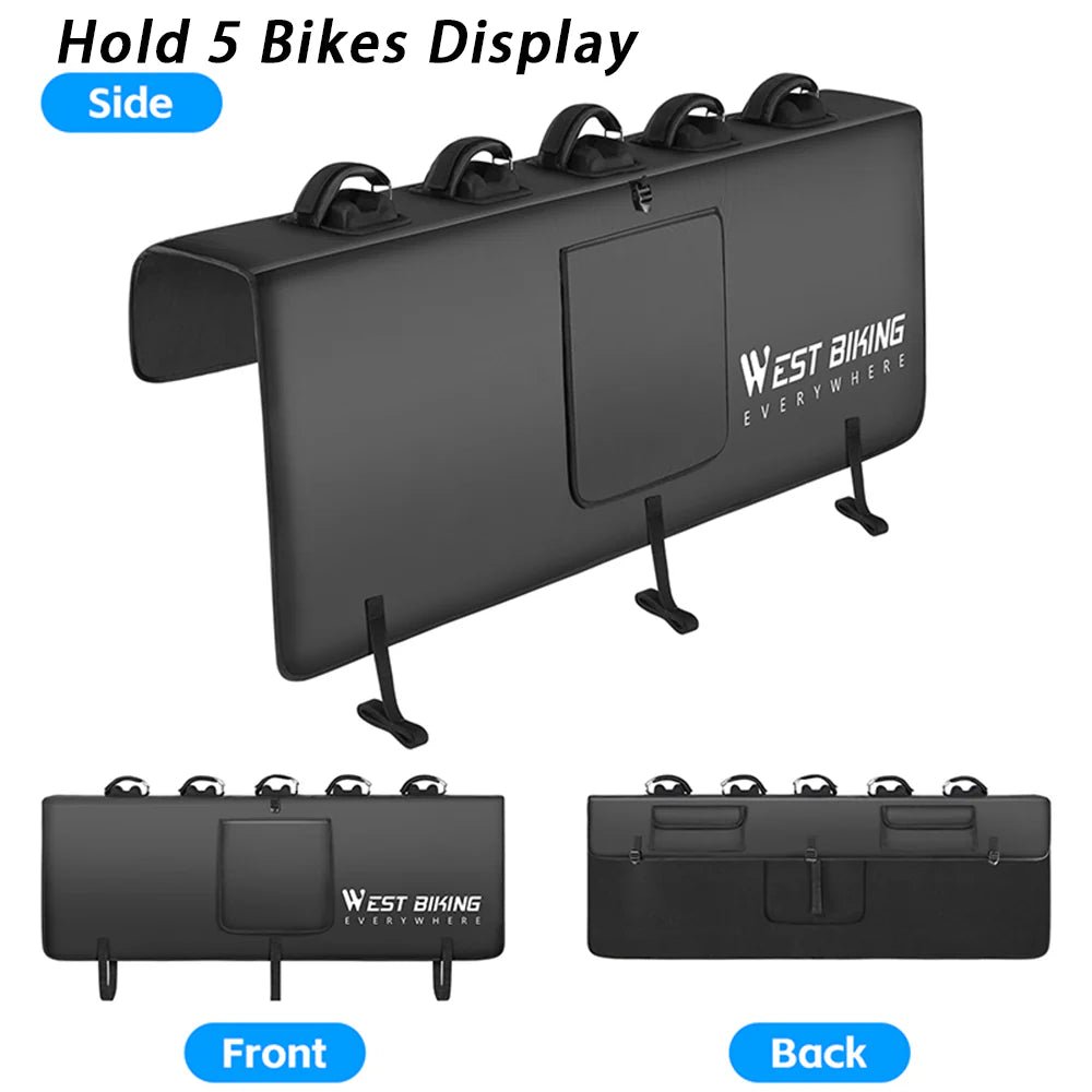 Bike Tailgate Shield Pad with Tool Pockets for Cybertruck - Tesery Official Store