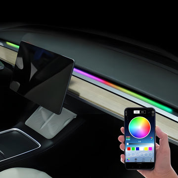 Centerkonsol Dashboard Ambient Lys til Tesla Model 3 / Model Y