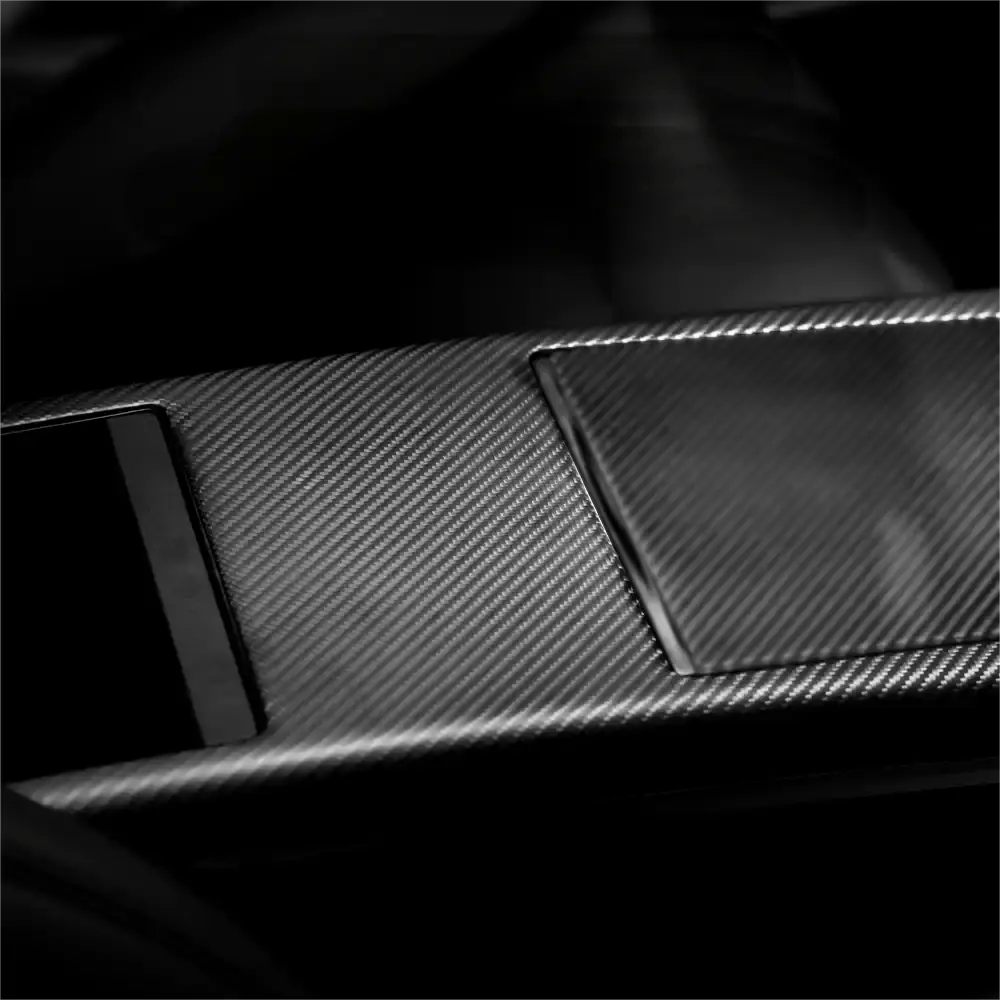 Center Console Side Trim Dry Carbon Fiber Overlay for Model S/X 2021+ - Tesery Official Store