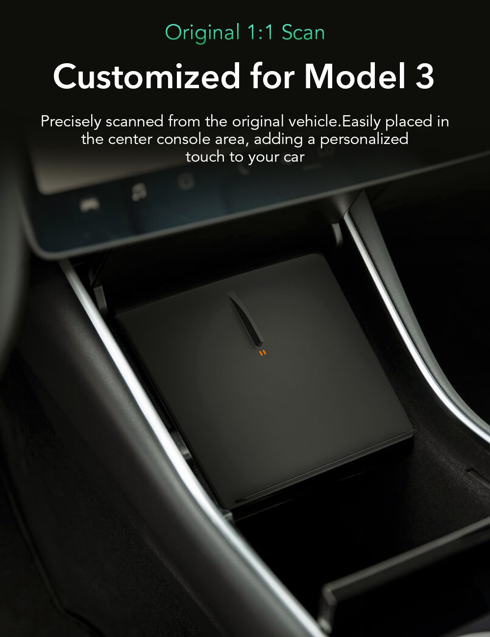 Center Console Wireless Charger for Tesla Model 3 - Tesery Official Store