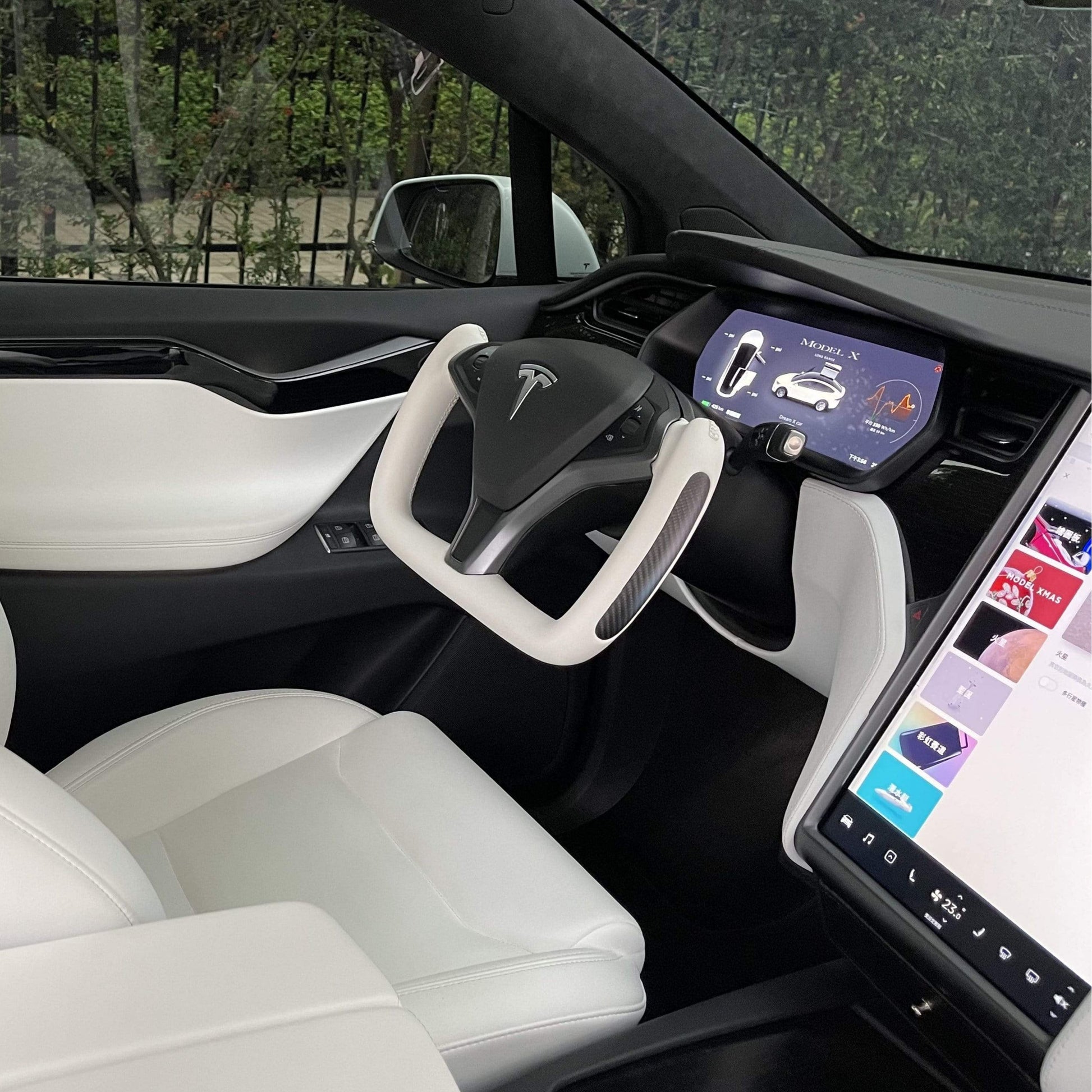Custom Yoke Steering Wheel Replacement for Tesla Model S / X 2012 - 2020 - Tesery Official Store