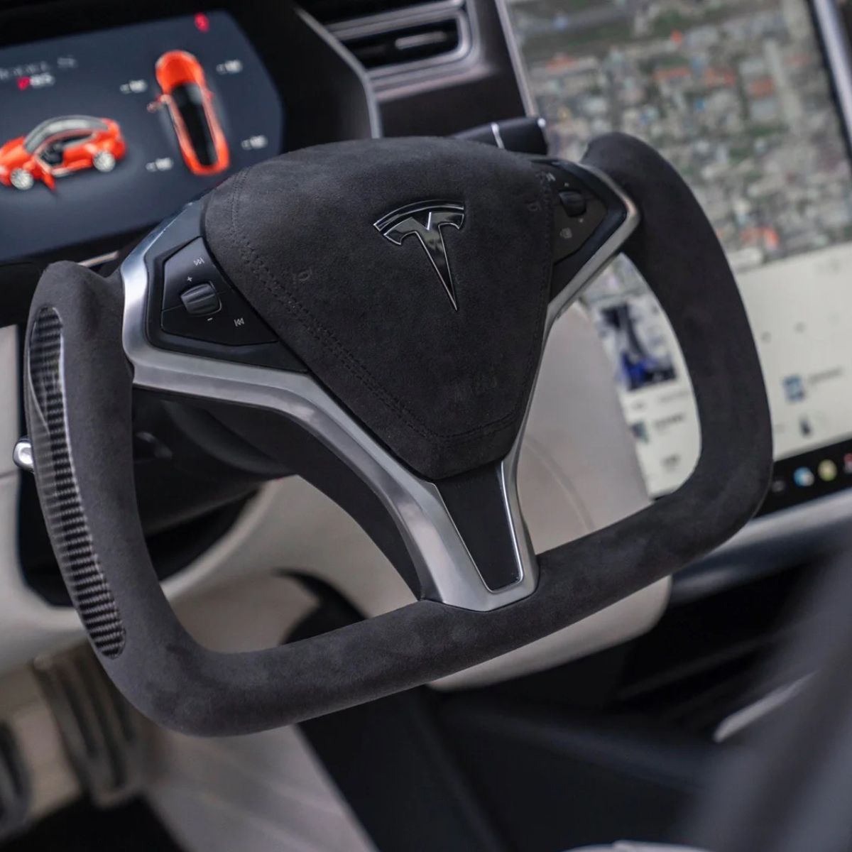 Custom Yoke Steering Wheel Replacement for Tesla Model X / S 2012 - 2020 - Tesery Official Store