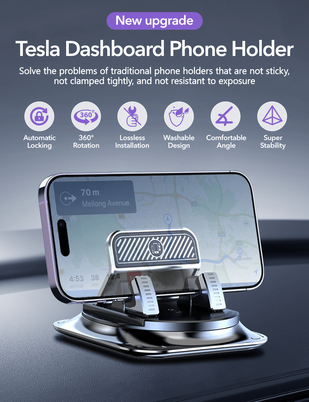 Dashboard Phone Holder for Tesla - Tesery Official Store