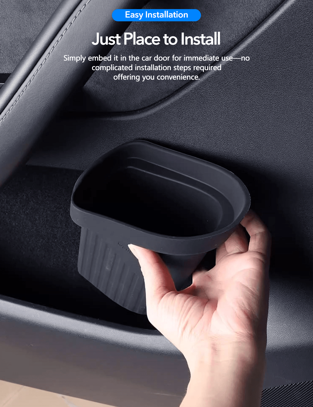 Door Side Storage trash can For Tesla Model 3/Y【2pcs】 - Tesery Official Store