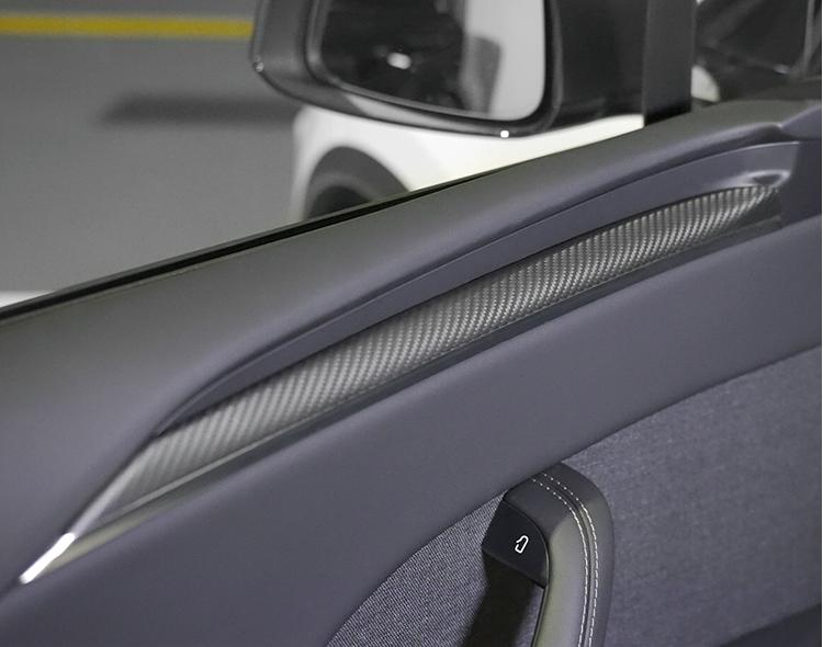 Door Trim Dry Carbon Fiber Overlay for Model S/X - Tesery Official Store