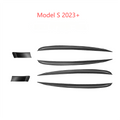 Door Trim Dry Carbon Fiber Overlay for Model S/X - Tesery Official Store