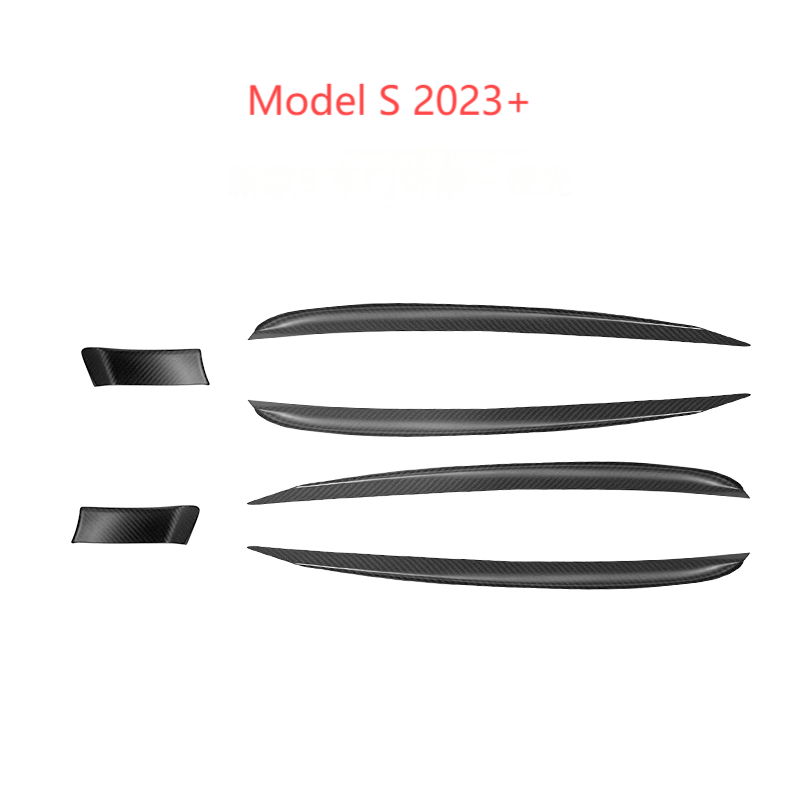 Door Trim Dry Carbon Fiber Overlay for Model S/X - Tesery Official Store