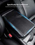 Dry Carbon Fiber Armrest Box Trim Cover for Tesla Cybertrunk - Tesery Official Store