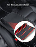 Dry Carbon Fiber Armrest Box Trim Cover for Tesla Cybertrunk - Tesery Official Store