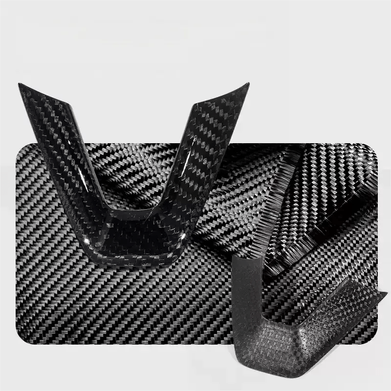 Dry Carbon Fibre Steering Wheel V - Cover for Model 3 Highland & Model Y - Tesery Official Store