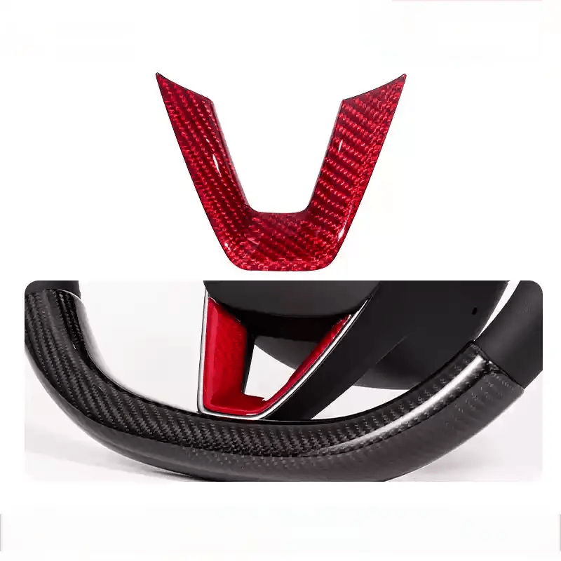 Dry Carbon Fibre Steering Wheel V - Cover for Model 3 Highland & Model Y - Tesery Official Store