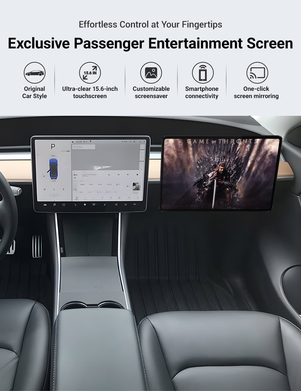 Exclusive Passenger Entertainment Screen for Tesla Model 3/Y - Tesery Official Store