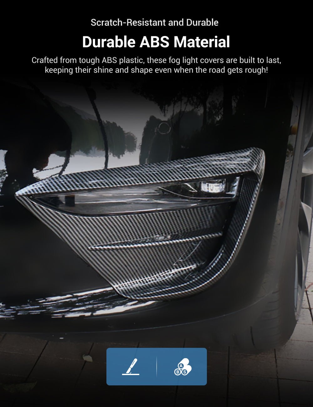 Fog Light Spoiler cover for Tesla Model Y - Tesery Official Store