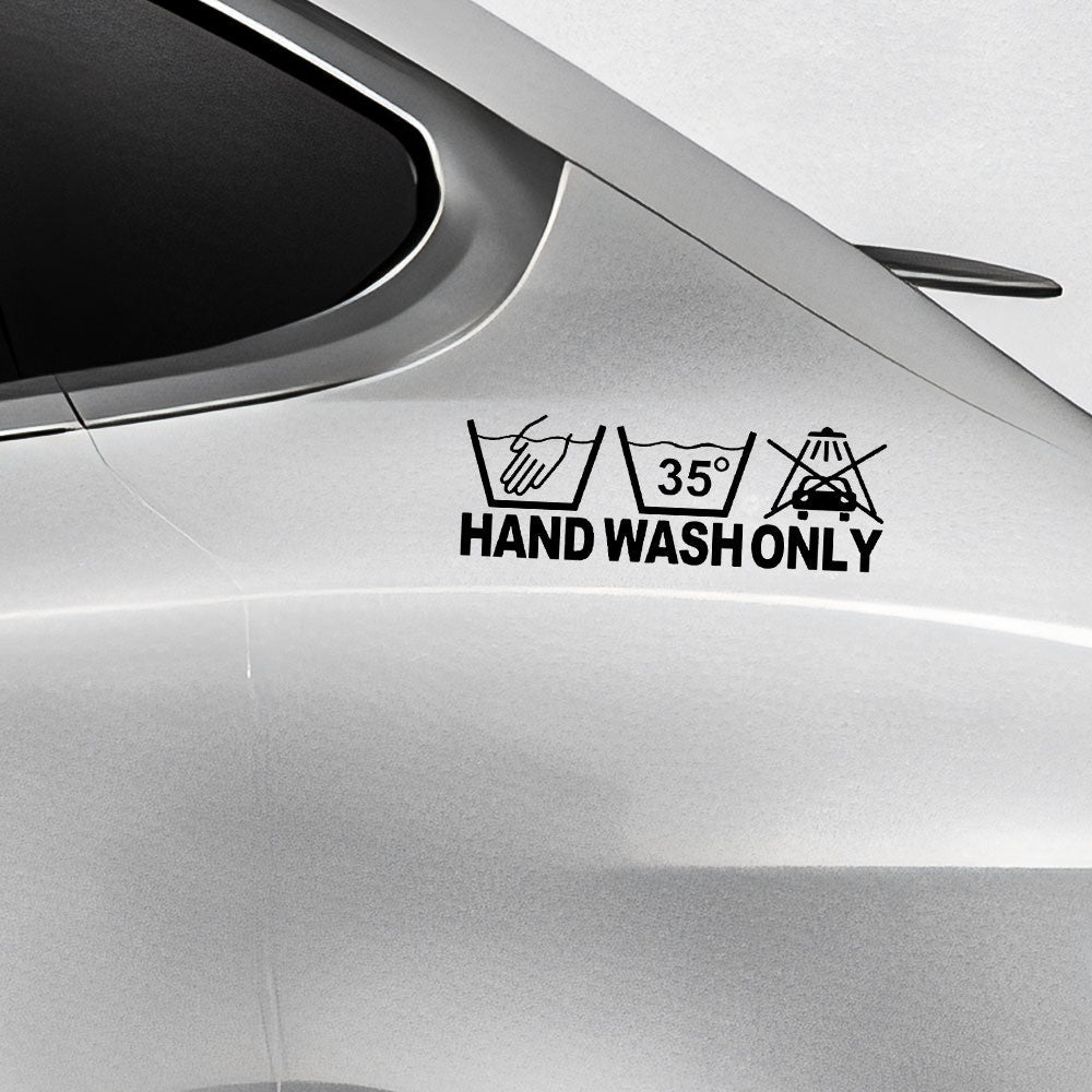 Hand Wash Only Car Body Stickers for Tesla - Tesery Official Store