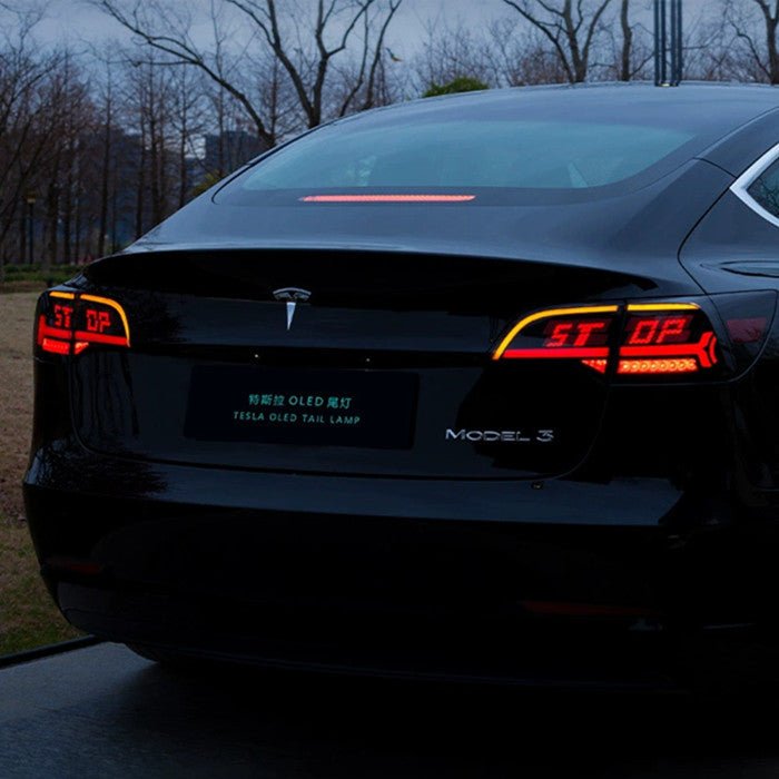 LED APP - Controlled Letter Tail Lights For Tesla Model 3/Y - Tesery Official Store