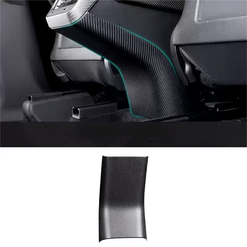 Model 3 / Y Backseat Center Console Base Cap - Carbon Fiber Interior Mods - Tesery Official Store