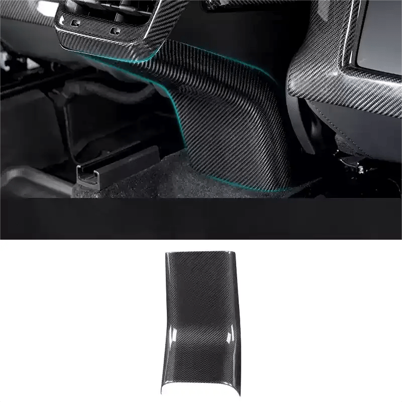 Model 3 / Y Backseat Center Console Base Cap - Carbon Fiber Interior Mods - Tesery Official Store