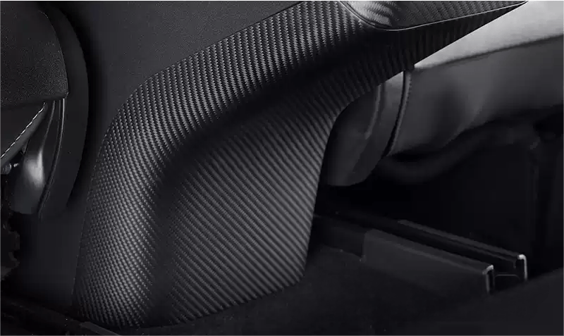 Model 3 / Y Backseat Center Console Base Cap - Carbon Fiber Interior Mods - Tesery Official Store