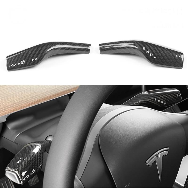 Model 3 / Y Stalks Turn Signal Cover - Carbon Fiber Interior Mods - Tesery Official Store