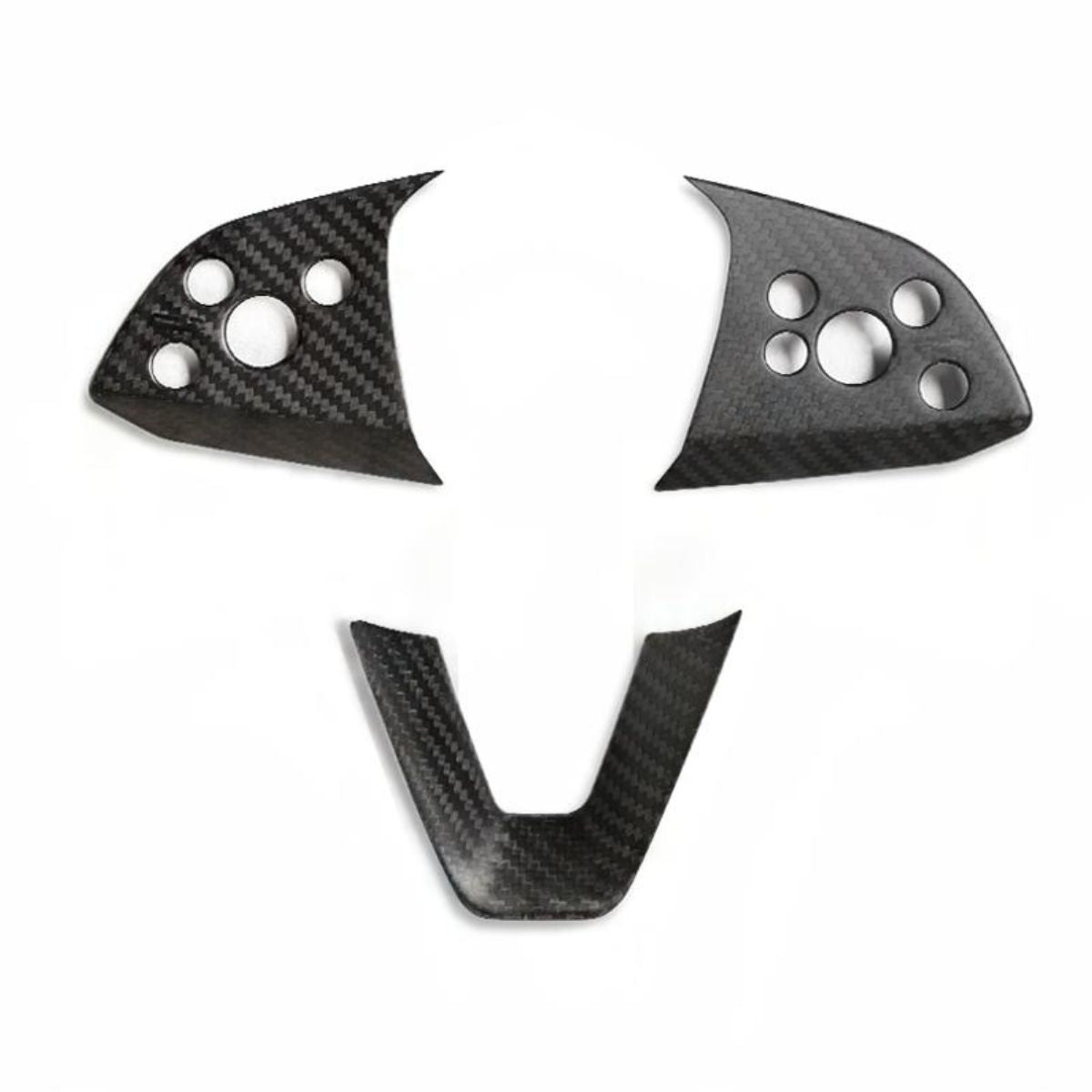 Model 3 / Y Steering Wheel Middle Trim Cover - Carbon Fiber Interior Mods - Tesery Official Store