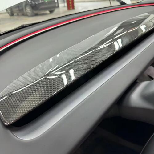 Real Carbon Fiber Replacement Dashboard Cover for Model 3 Highland / Model Y - Tesery Official Store